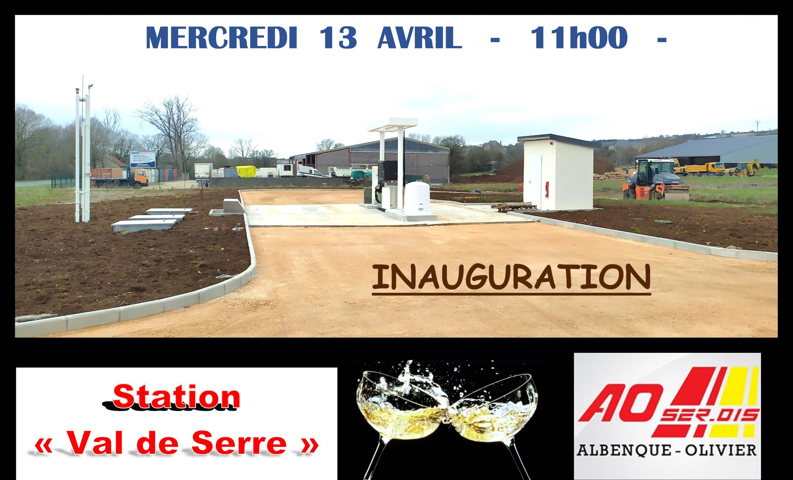 Lire la suite à propos de l’article Mercredi 13 avril 2022 : Inauguration Station Service du Val de Serre