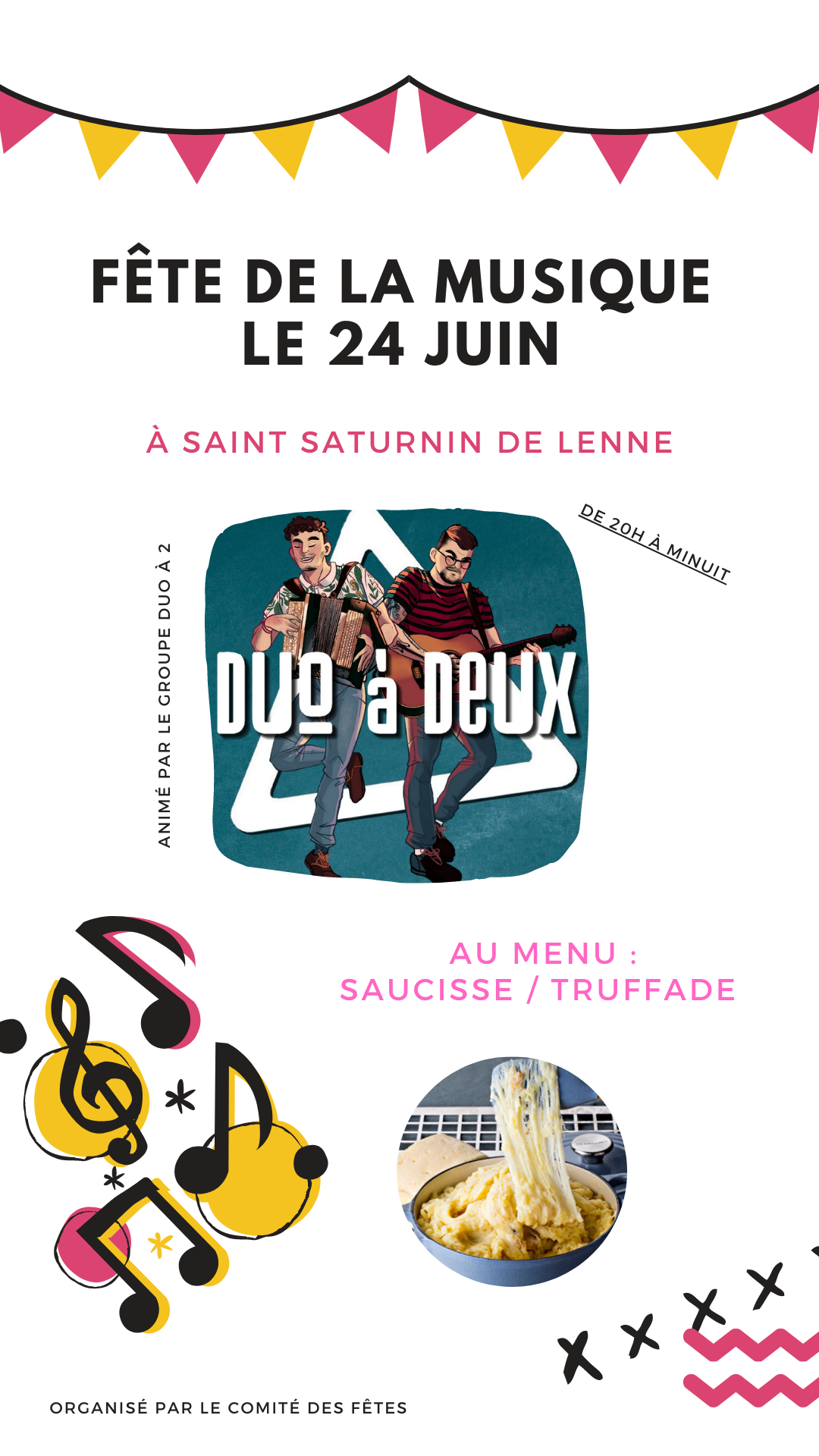 Lire la suite à propos de l’article FÊTE DE LA MUSIQUE VENDREDI 24 JUIN