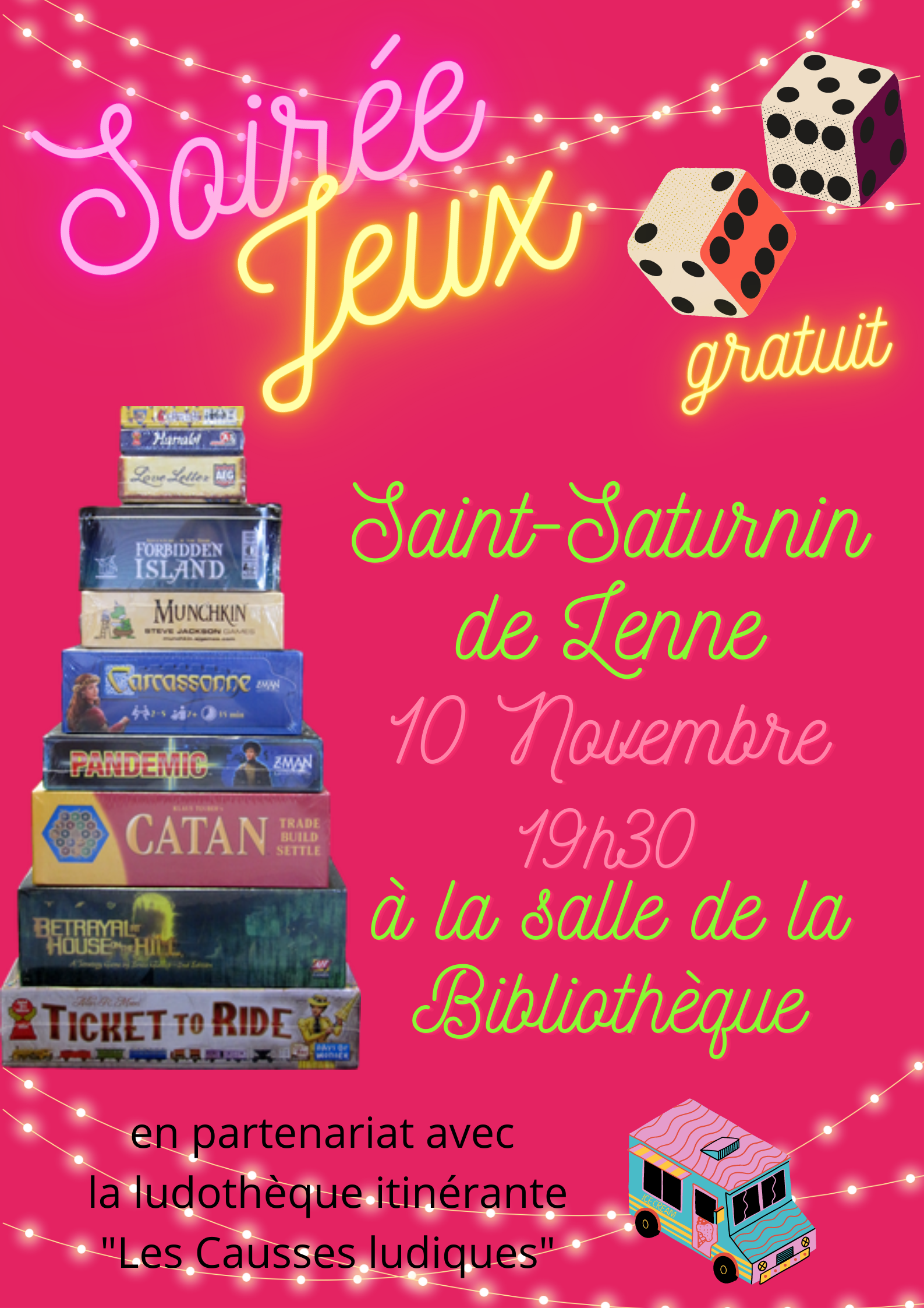 Soirée jeux organisée par la ludothèque d'Evere - Ludeo