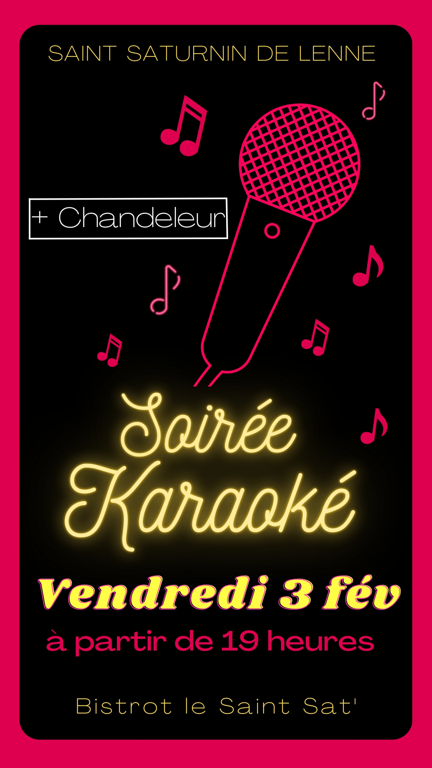 Lire la suite à propos de l’article [VEN. 3 FEV.] KARAOKE & CHANDELEUR AU BISTROT 19 H 00