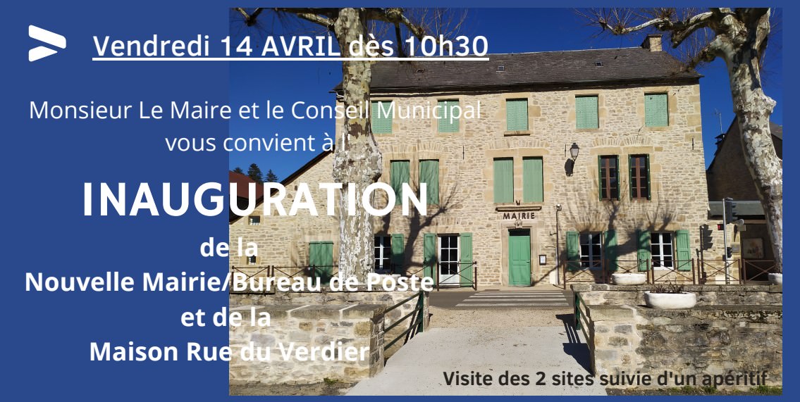 Lire la suite à propos de l’article INAUGURATION MAIRIE & MAISON REHABILITEE : Nous vous attendons nombreux !