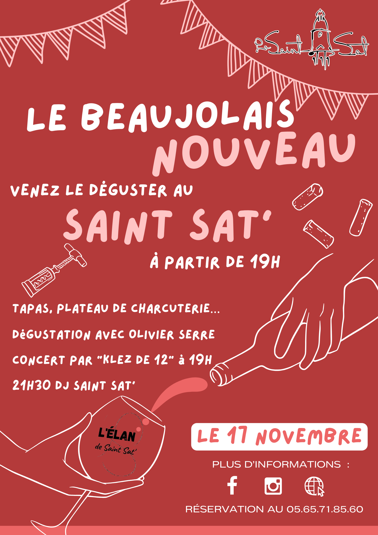 Lire la suite à propos de l’article Beaujolais nouveau au Saint Sat’