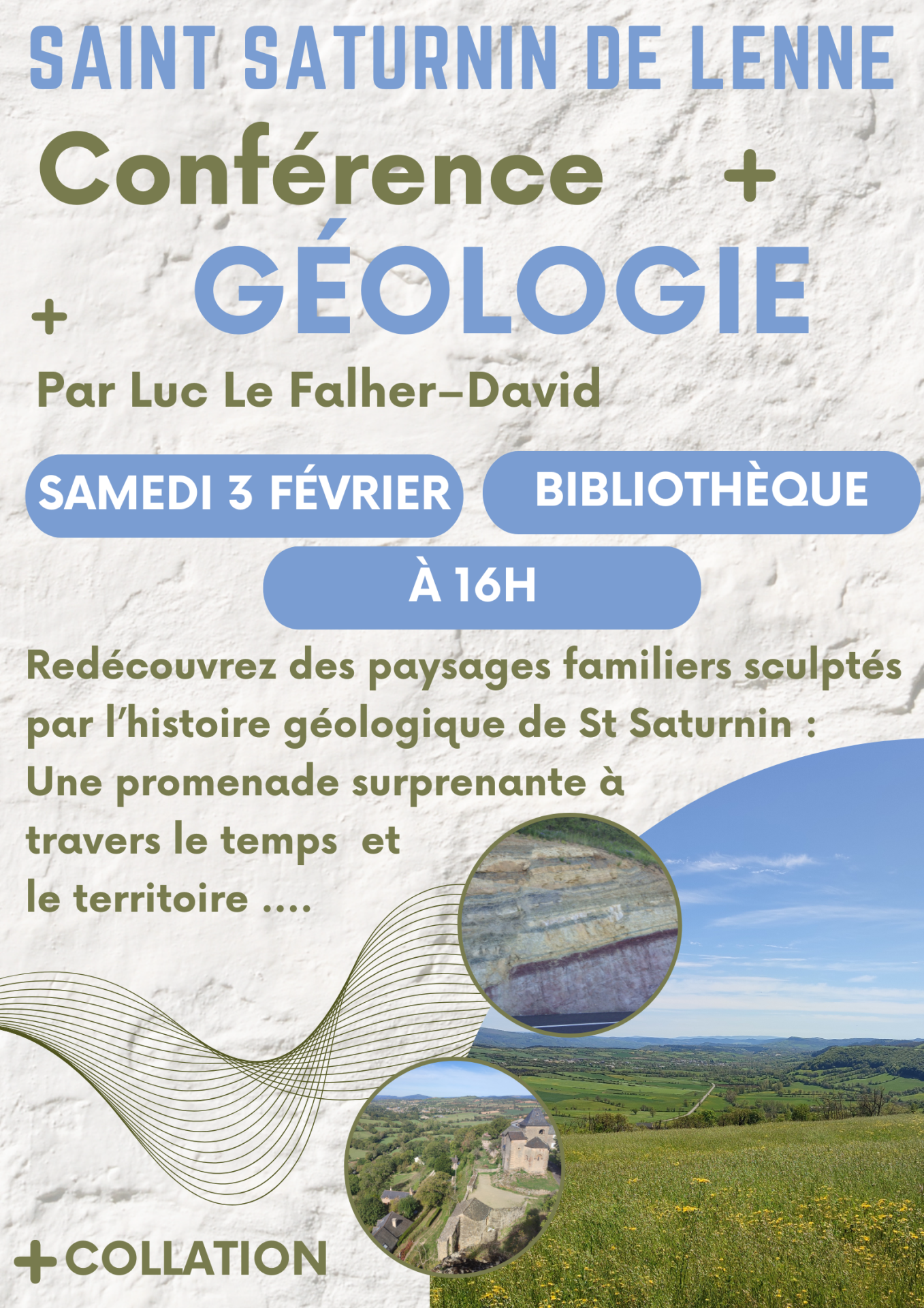 Lire la suite à propos de l’article Conférence Géologie Samedi 3 Février à la Bibliothèque