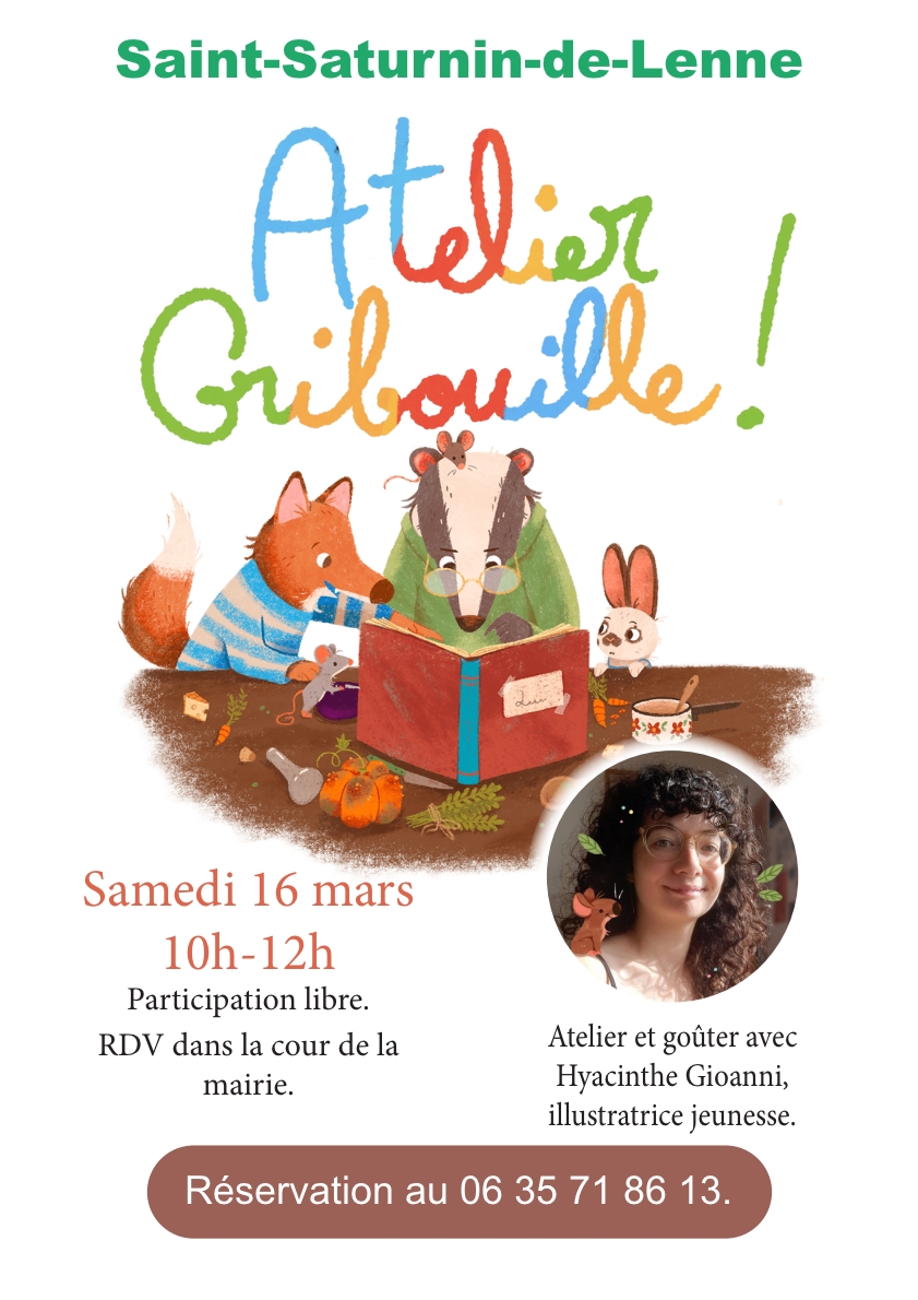 Lire la suite à propos de l’article Atelier gribouille pour enfants