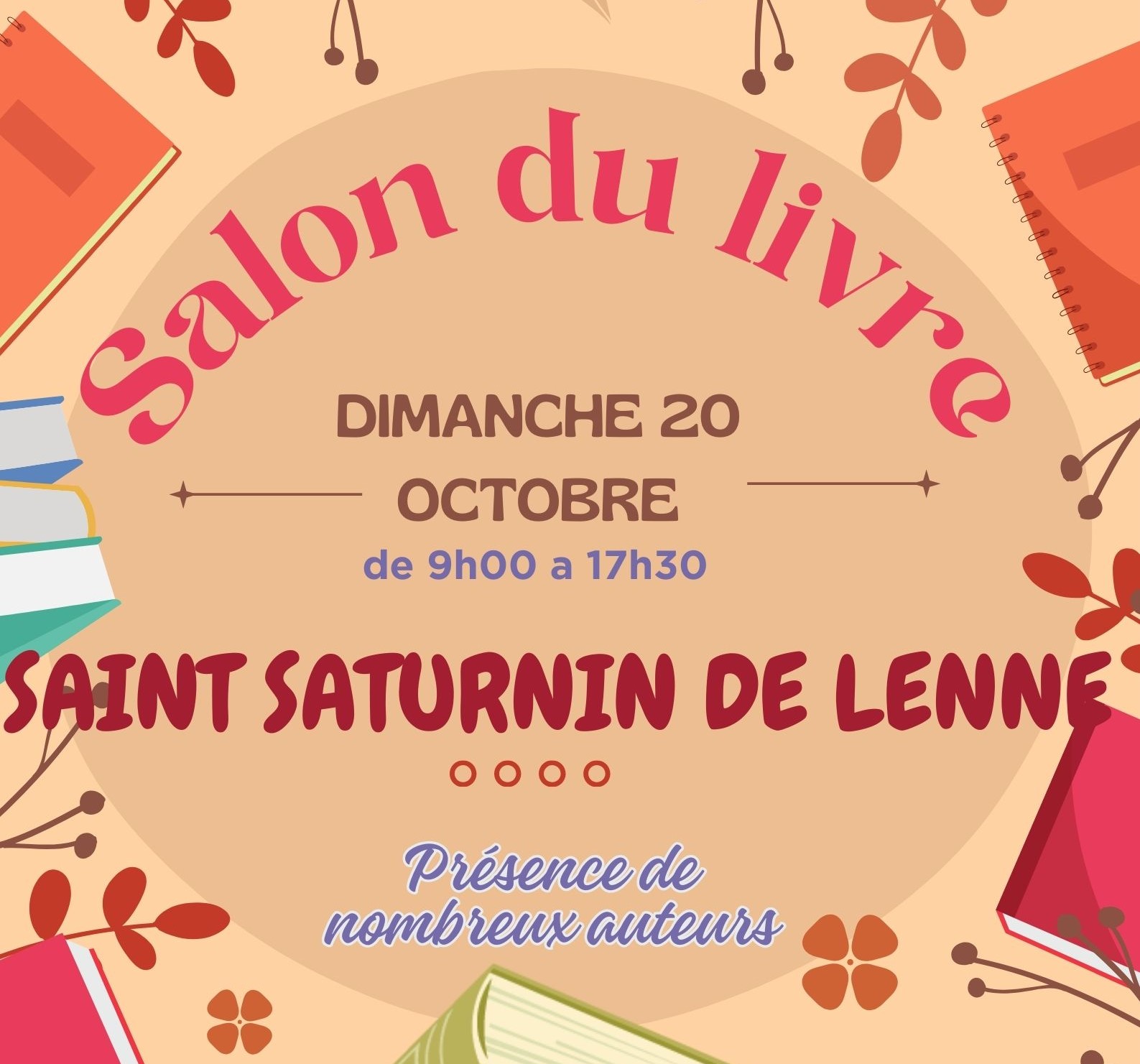 Lire la suite à propos de l’article Salon du livre ce dimanche 20 octobre